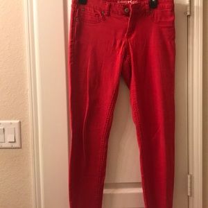 Tommy girl red skinny jeans